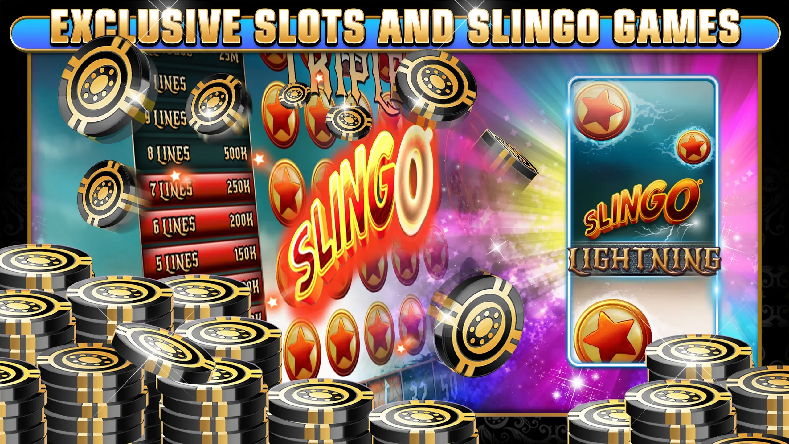 Slingo Casino chip rewards screenshot